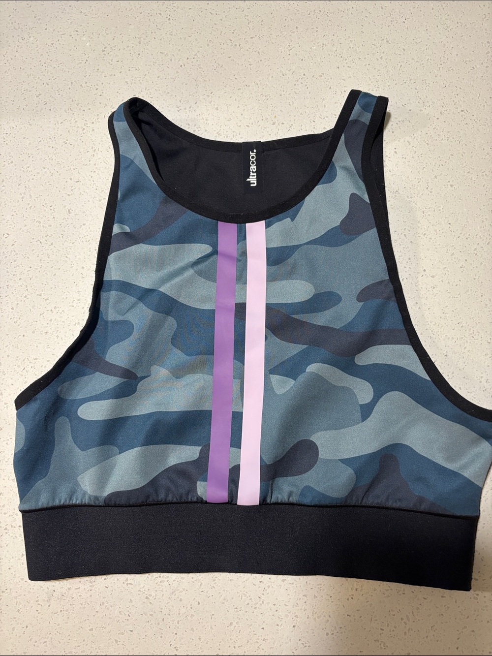 ultracor x Barry’s Black Sports Bra with Subtle Branding